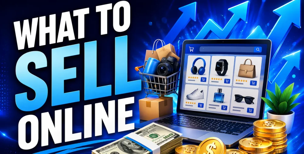 Featured image for an article on what to sell online