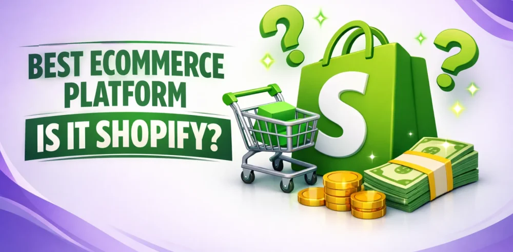 Featured image for an article covering the best ecommerce platform and whether it's Shopify