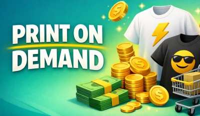 Featured image for an article about the print on demand business model