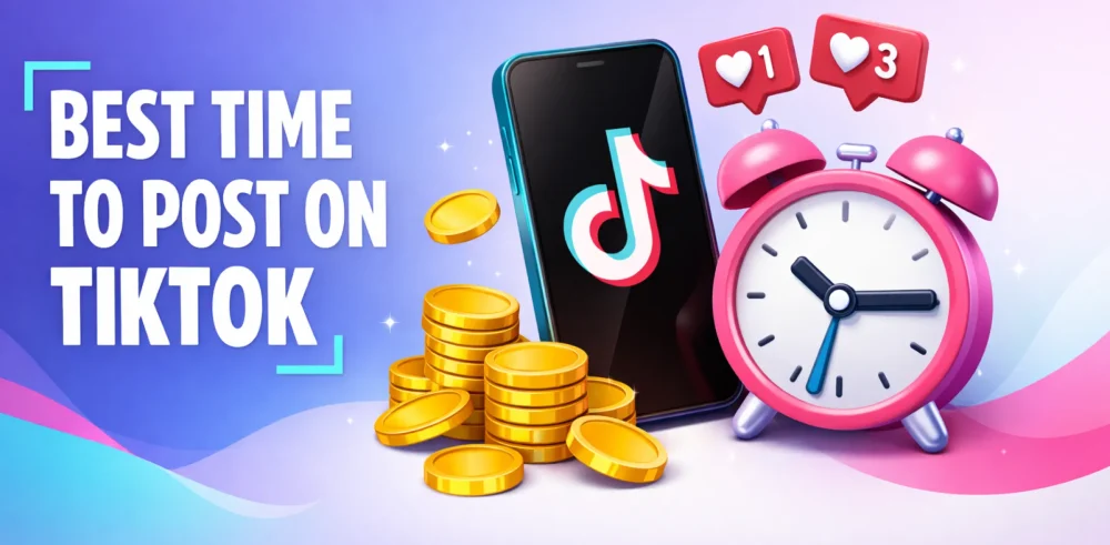 Featured image for an article on the best time to post on TikTok