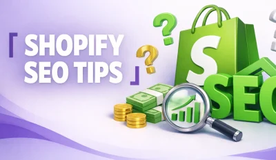 Featured image for an article on Shopify SEO tips