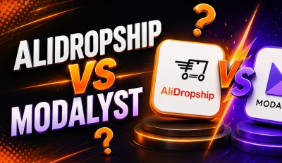 Featured image for the article with the comparison of AliDropship vs Modalyst.