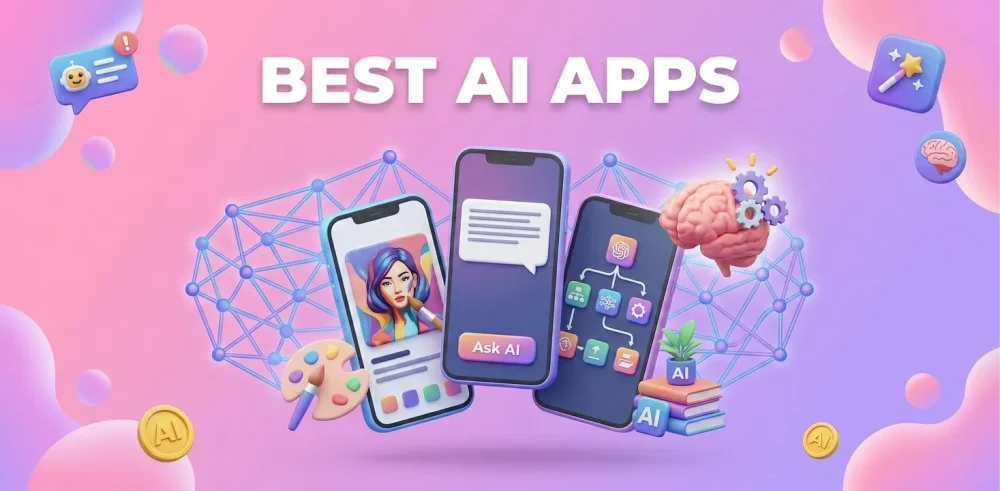 Featured image for the best AI apps article