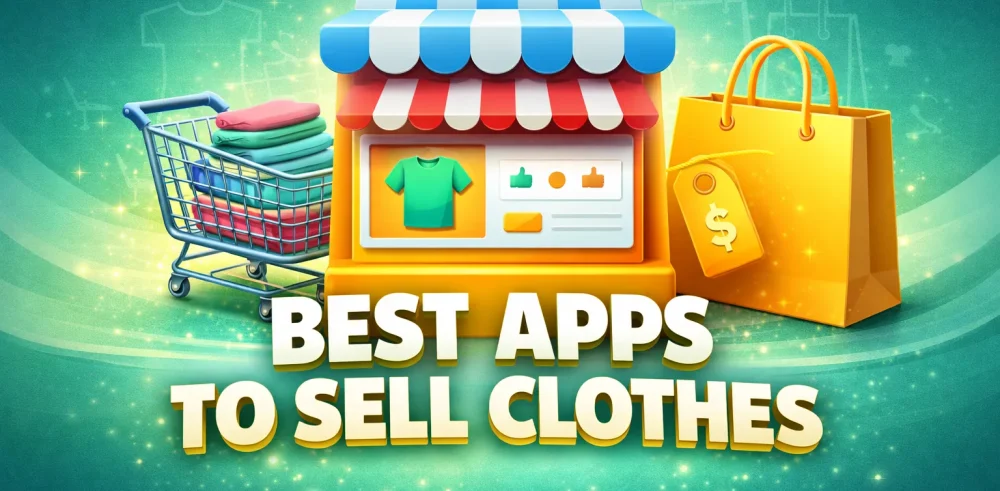Featured image for an article about the best apps to sell clothes