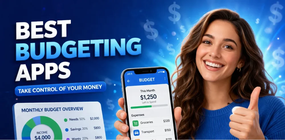 Featured image for an article about the best budgeting apps