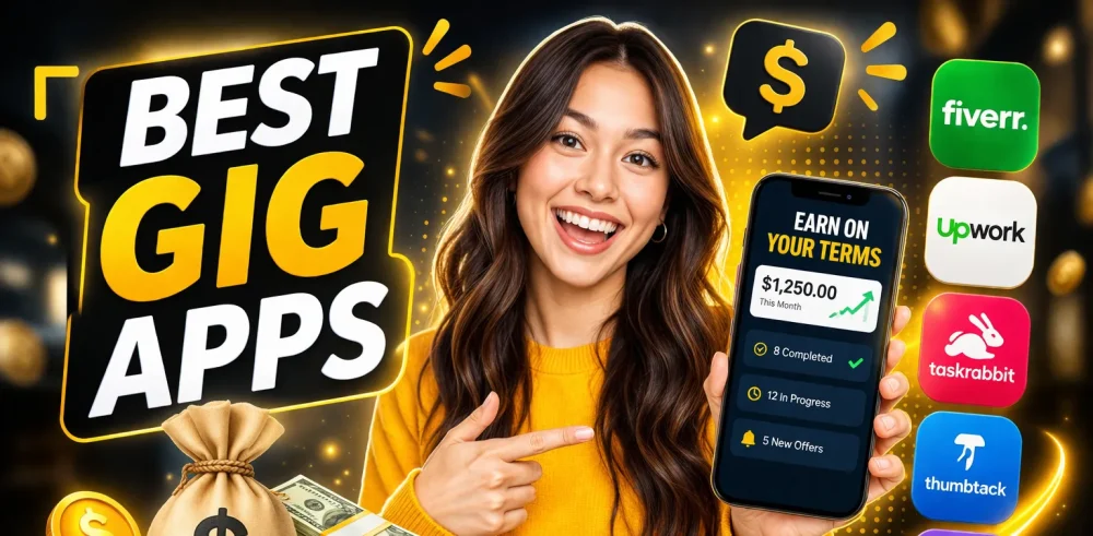 Featured image for an article on the best gig apps