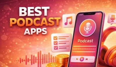 Featured image for an article on the best podcast apps