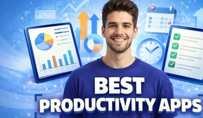 Featured image for an article about the best productivity apps