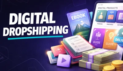 Featured image for an article on digital dropshipping