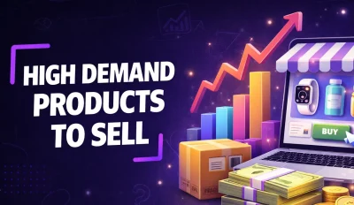 Main and featured image for an article on high demand products to sell