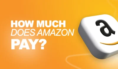 Featured image for an article answering the question "How much does Amazon pay?"