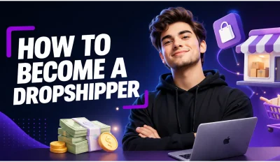 Featured image for an article on how to become a dropshipper