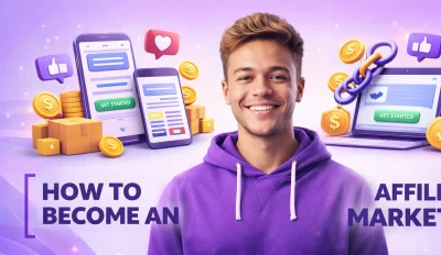 Featured image for an article on how to become an affiliate marketer