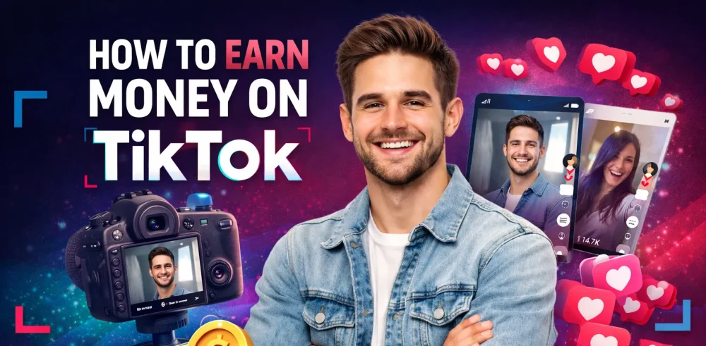 Featured image for an article on how to make money on TikTok