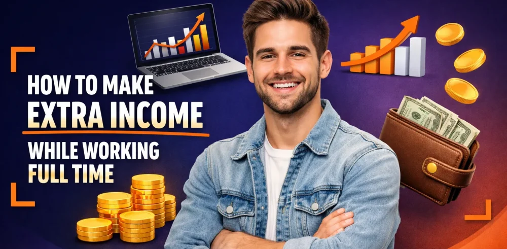 Featured image for an article on how to make extra income while working full time