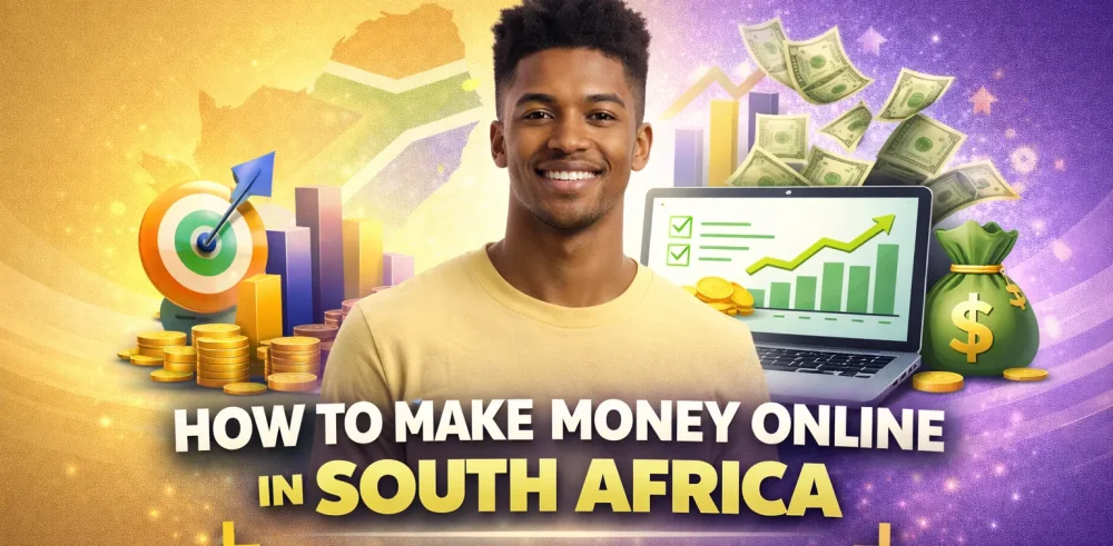 Featured image for an article on how to make money online in South Africa