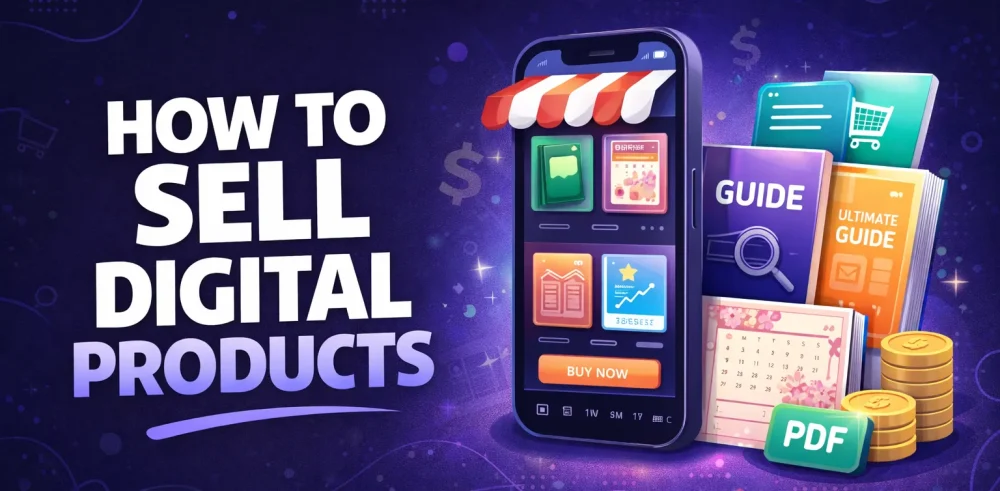 Featured image for an article on how to sell digital products