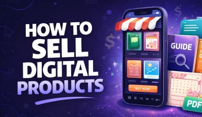 Featured image for an article on how to sell digital products