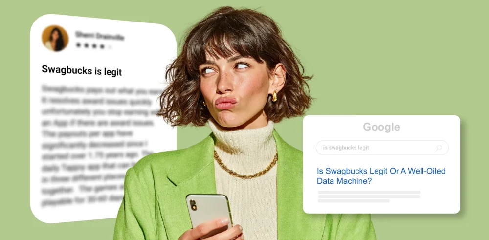 Featured image for an article answering the question "Is Swagbucks legit?"