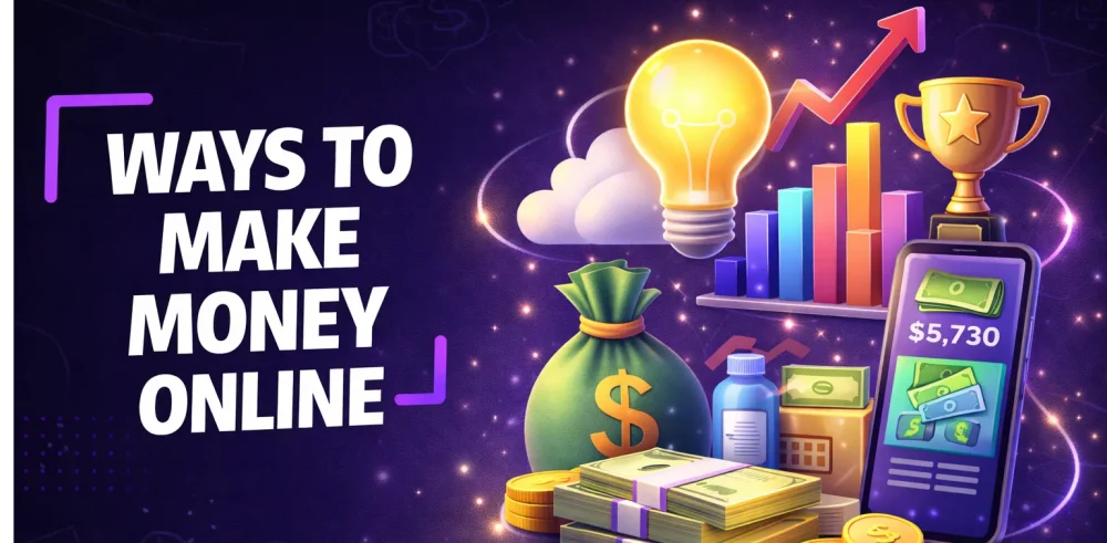 Featured image for an article on ways to make money online