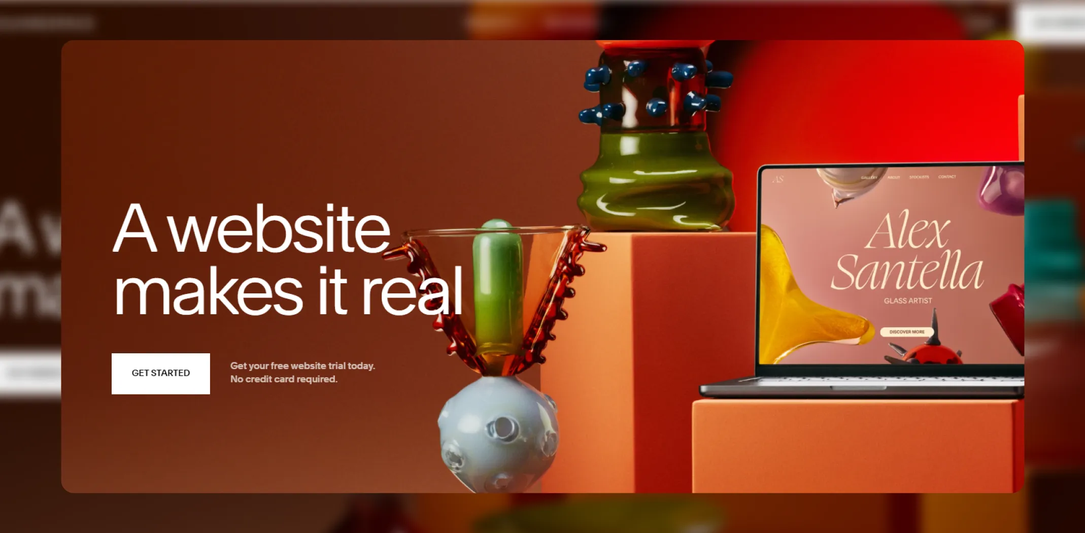 Screenshot of the Squarespace ecommerce website builder homepage, used in the best ecommerce website builders guide.