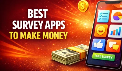 Featured image for an article on the best survey apps to make money