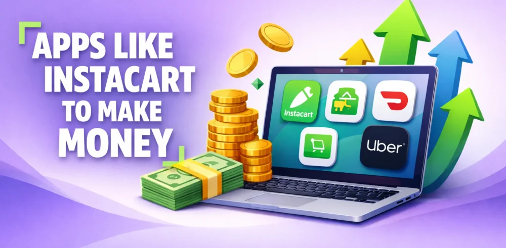 Featured image for an article on apps like Instacart to make money