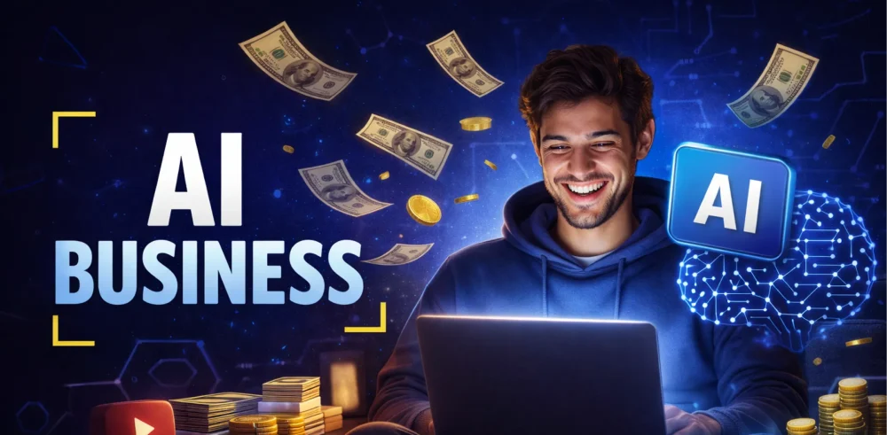 Featured image for an article on AI business