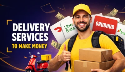 Featured image for an article about delivery services to make money