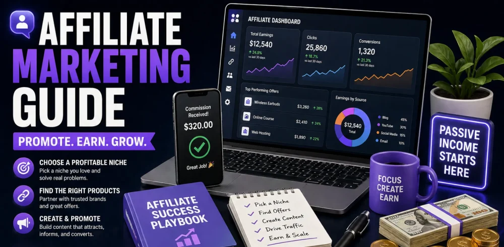 Featured image for an affiliate marketing guide