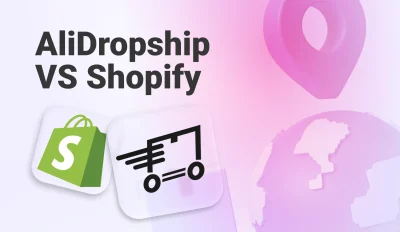 Featured image for an article comparing AliDropship vs Shopify