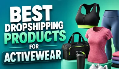 Featured image for an article about the best dropshipping products for activewear