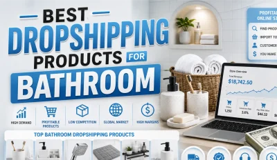 Featured image for an article about the best dropshipping products for bathroom
