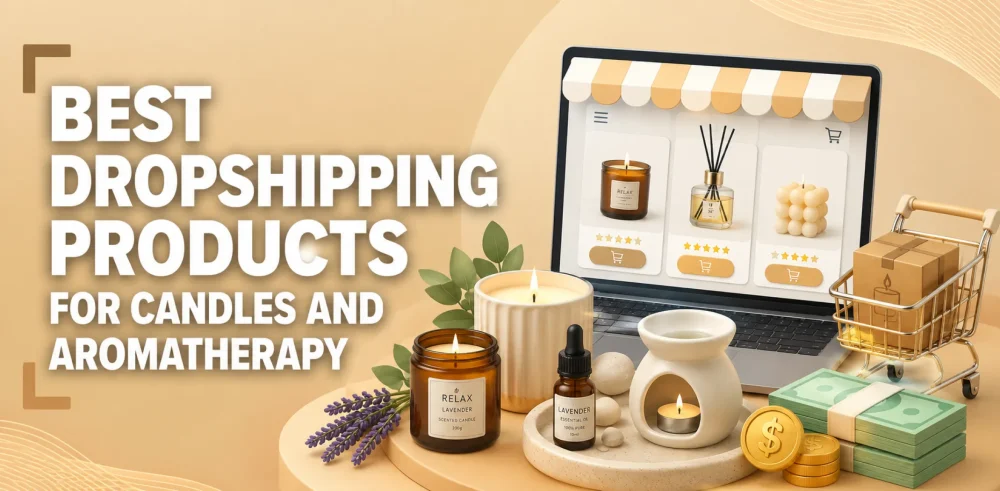 Featured image for an article about the best dropshipping products for candles and aromatherapy