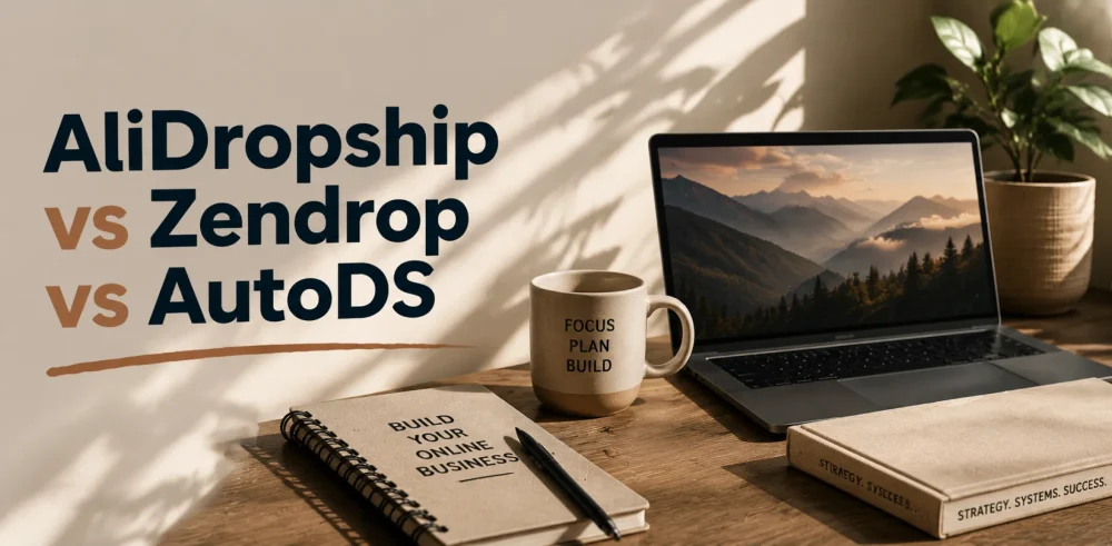 Featured image for a competitive breakdown of AliDropship vs Zendrop vs AutoDS