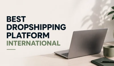 Featured image for an article about the best dropshipping platforms for international sellers