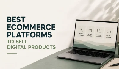 Featured image for an article about the best ecommerce platforms to sell digital products
